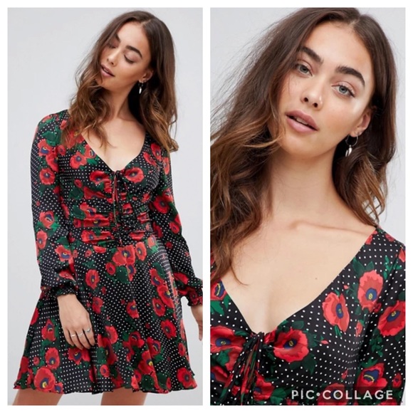 NWT Free People Floral Morning Light Mini Dress - Picture 2 of 11